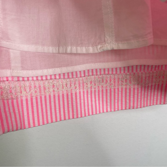 Lilly Pulitzer Devina Ruffle Sleeve Dress in Pink Yarn Seersucker Size 2 - Picture 12 of 15